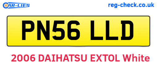 PN56LLD are the vehicle registration plates.