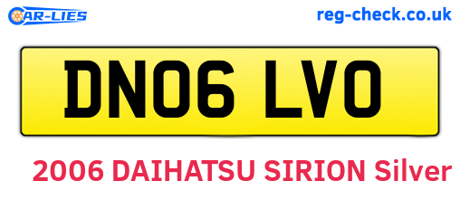 DN06LVO are the vehicle registration plates.