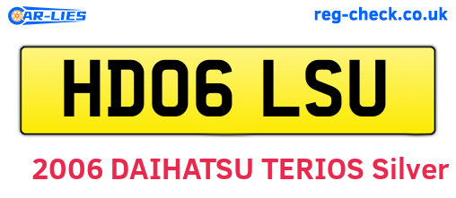 HD06LSU are the vehicle registration plates.