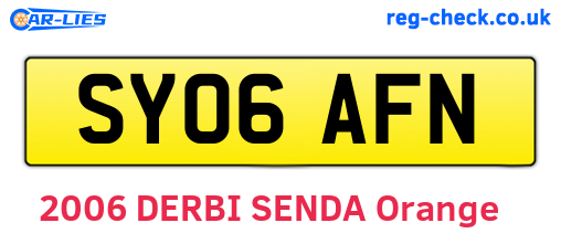SY06AFN are the vehicle registration plates.