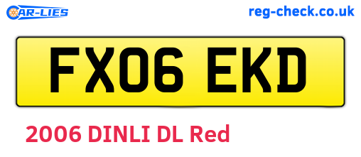 FX06EKD are the vehicle registration plates.