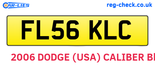 FL56KLC are the vehicle registration plates.