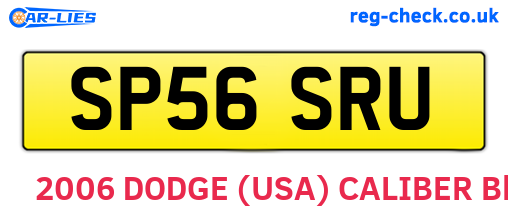 SP56SRU are the vehicle registration plates.