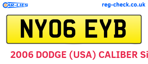 NY06EYB are the vehicle registration plates.