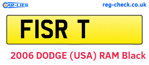 F1SRT are the vehicle registration plates.