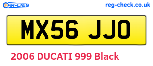 MX56JJO are the vehicle registration plates.