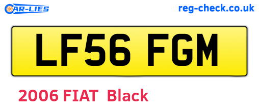 LF56FGM are the vehicle registration plates.