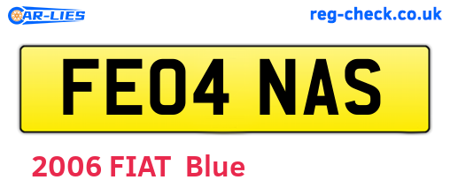FE04NAS are the vehicle registration plates.