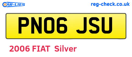 PN06JSU are the vehicle registration plates.