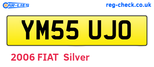 YM55UJO are the vehicle registration plates.
