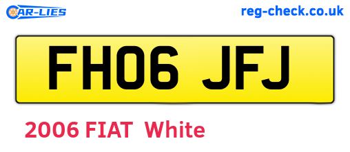 FH06JFJ are the vehicle registration plates.