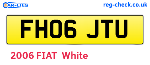 FH06JTU are the vehicle registration plates.