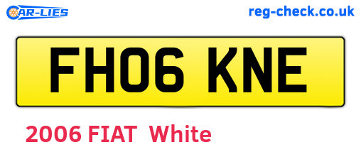FH06KNE are the vehicle registration plates.