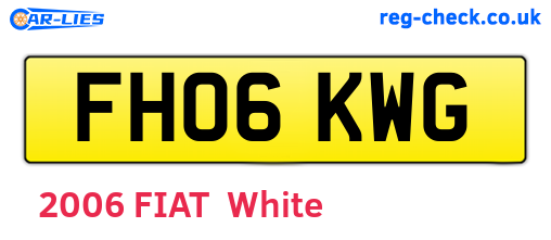 FH06KWG are the vehicle registration plates.