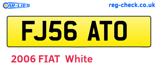 FJ56ATO are the vehicle registration plates.