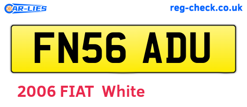 FN56ADU are the vehicle registration plates.