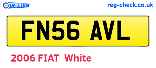 FN56AVL are the vehicle registration plates.