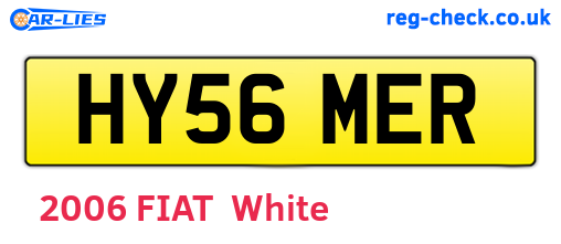 HY56MER are the vehicle registration plates.
