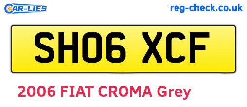 SH06XCF are the vehicle registration plates.