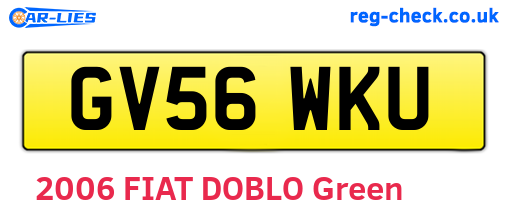 GV56WKU are the vehicle registration plates.