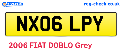 NX06LPY are the vehicle registration plates.