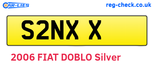 S2NXX are the vehicle registration plates.