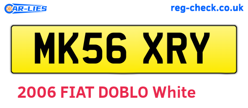 MK56XRY are the vehicle registration plates.