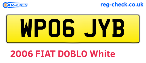 WP06JYB are the vehicle registration plates.