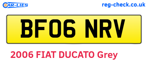 BF06NRV are the vehicle registration plates.