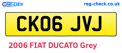 CK06JVJ are the vehicle registration plates.