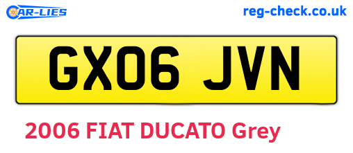 GX06JVN are the vehicle registration plates.
