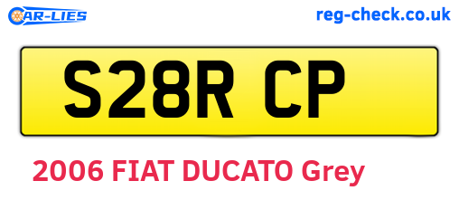 S28RCP are the vehicle registration plates.
