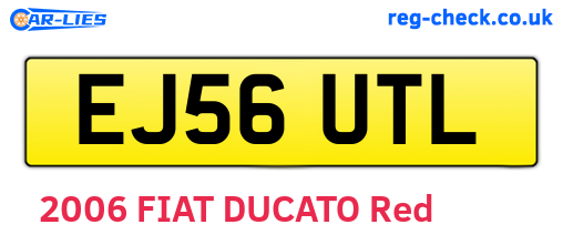 EJ56UTL are the vehicle registration plates.