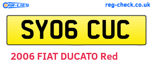 SY06CUC are the vehicle registration plates.