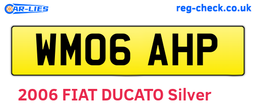 WM06AHP are the vehicle registration plates.