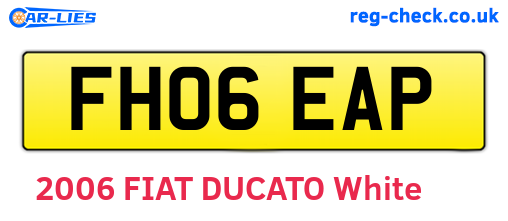 FH06EAP are the vehicle registration plates.