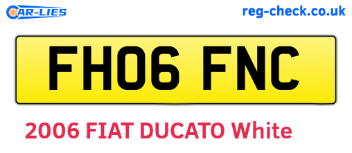 FH06FNC are the vehicle registration plates.
