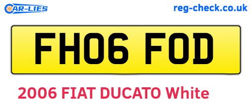 FH06FOD are the vehicle registration plates.