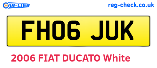 FH06JUK are the vehicle registration plates.