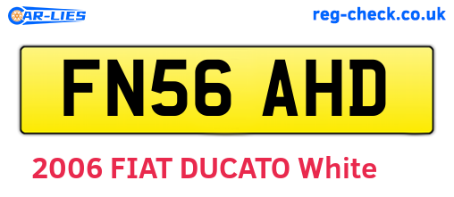 FN56AHD are the vehicle registration plates.