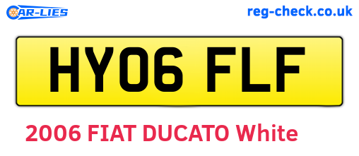 HY06FLF are the vehicle registration plates.