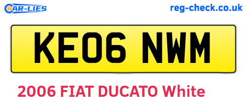 KE06NWM are the vehicle registration plates.