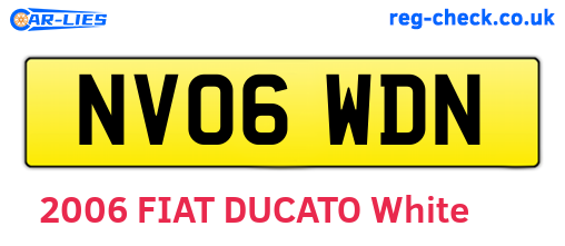 NV06WDN are the vehicle registration plates.
