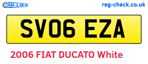SV06EZA are the vehicle registration plates.