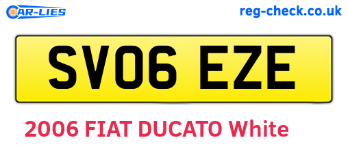 SV06EZE are the vehicle registration plates.