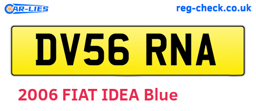 DV56RNA are the vehicle registration plates.