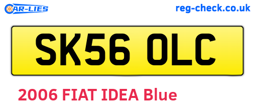 SK56OLC are the vehicle registration plates.