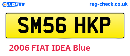 SM56HKP are the vehicle registration plates.