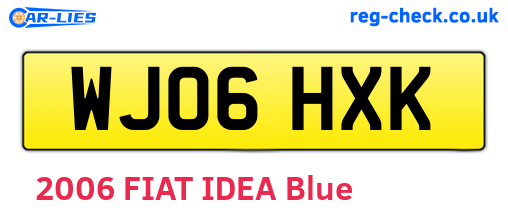 WJ06HXK are the vehicle registration plates.