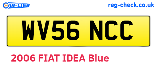 WV56NCC are the vehicle registration plates.